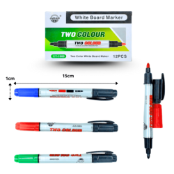 marcador dos puntas para pizarrón dos colores C/12 PA70312 o CY-1000