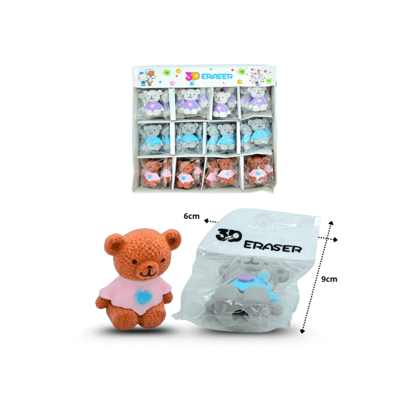 goma borrador oso C/48 52-2-143