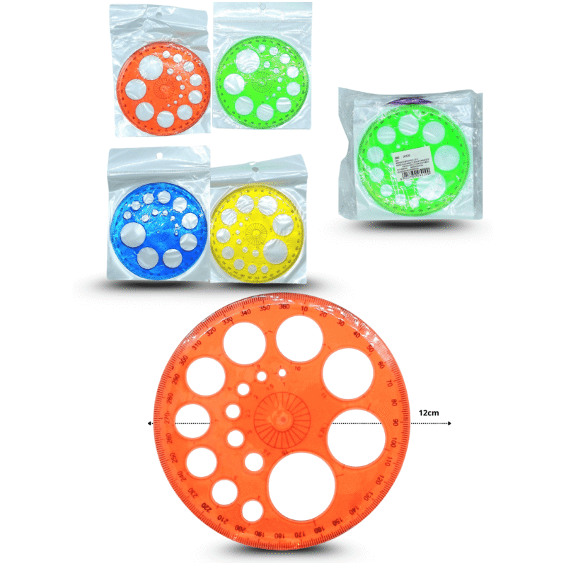 regla transportador 360 grados con gioser C/24 B8920