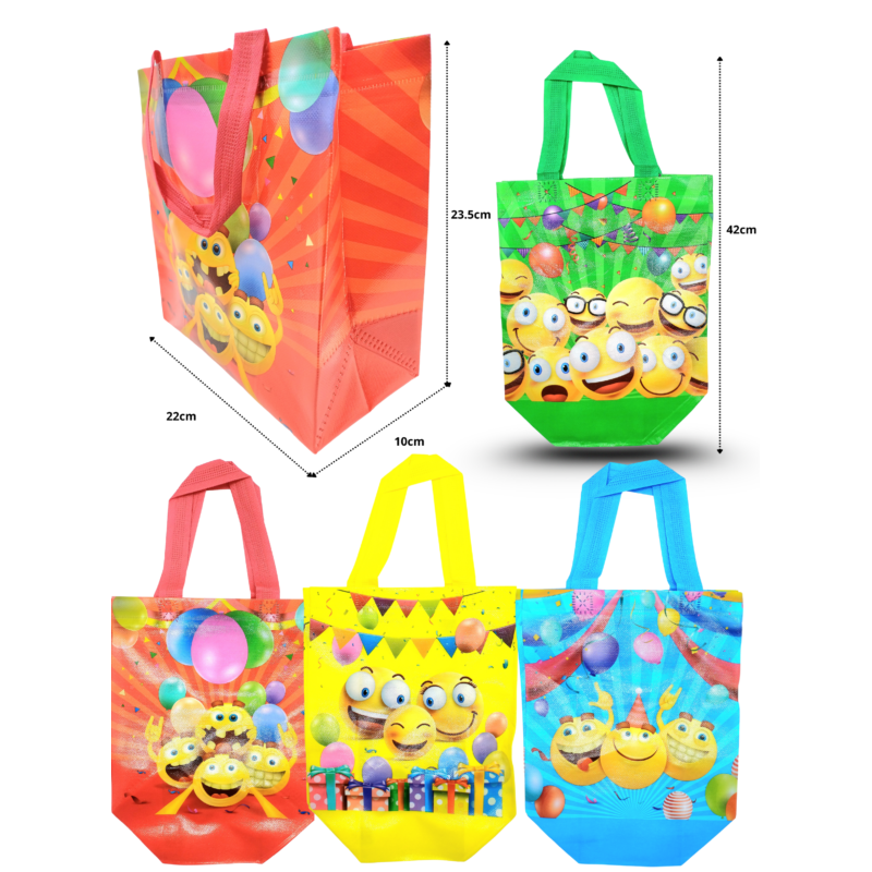 bolsa plástica con asa emoji C/12 TE-2502D-11