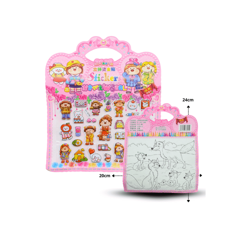 sticker muñe cachetona C/20 CAL-C5022