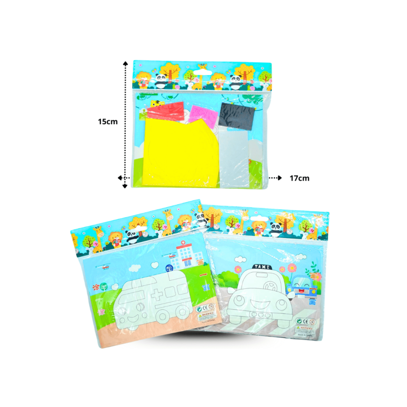 dibujo con foami adhesivo C/12 B6193