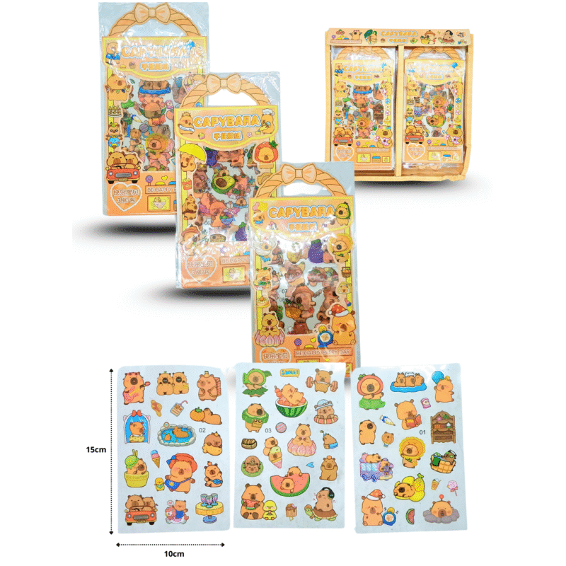 sticker capy bara en caja C/40 25I-102