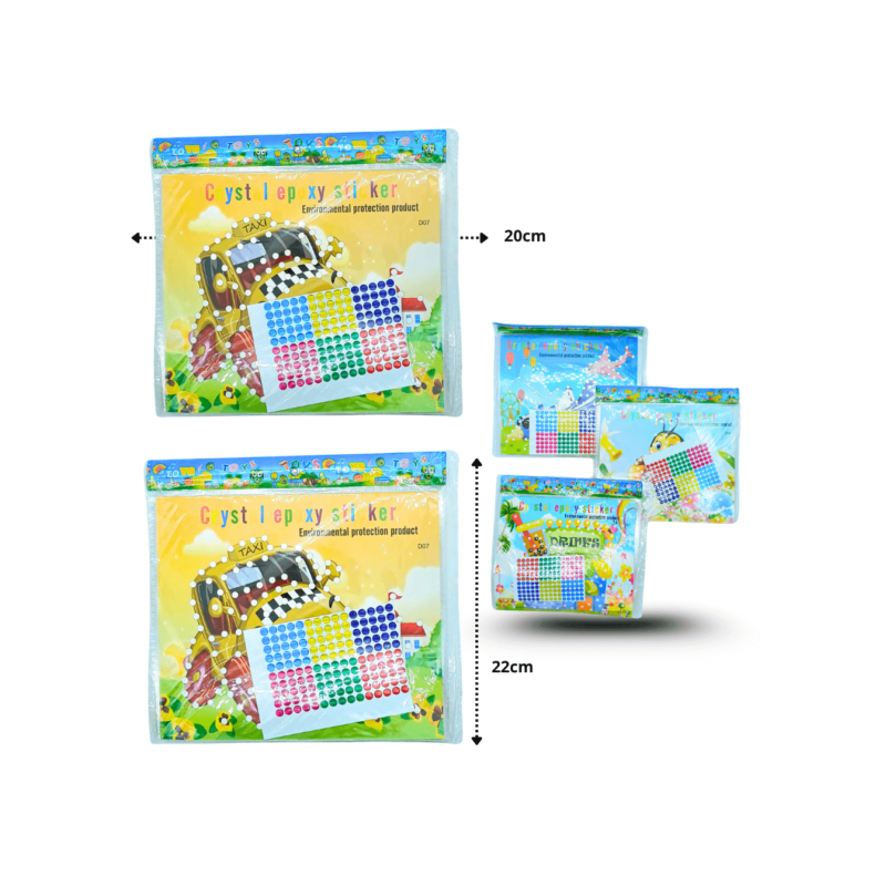 dibujo con piedra adhesiva 21x18cm C/10 B6197