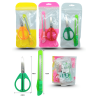set tijera y cutter de colores C/12 12-3