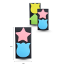 notas adhesivas surtido de figuras y colores C/12 UB-2002B