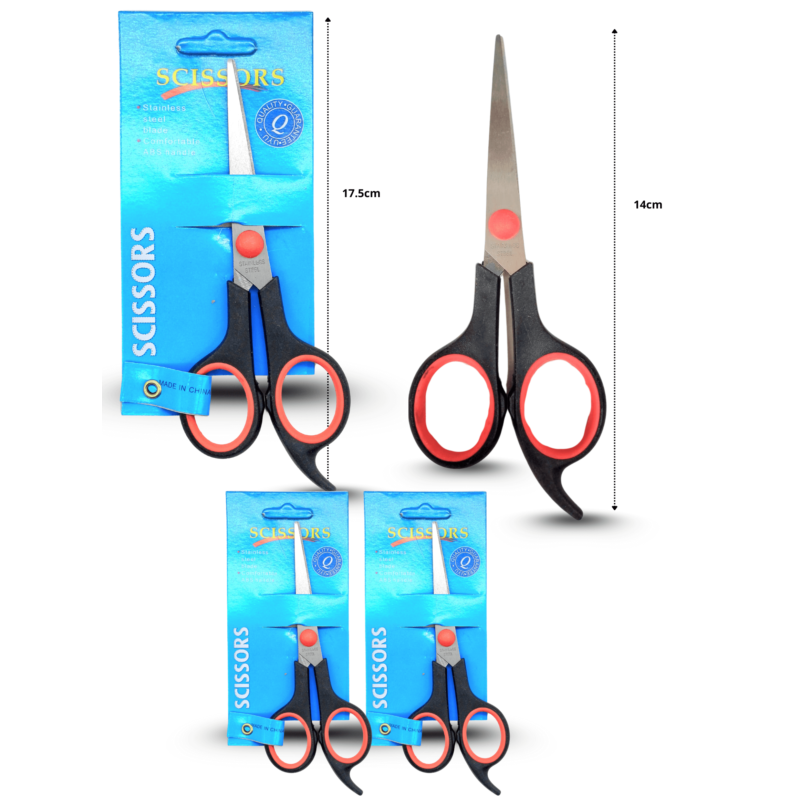 tijera negra en blíster azul C/12 XLE-20 o XH210319