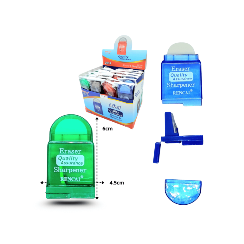 goma con sacapuntas colores surtidos C/48 B9019