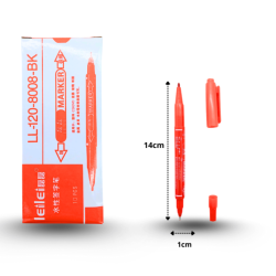 plumón doble rojo C/10 PL-C5079