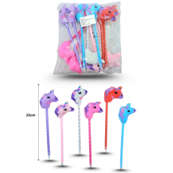 pluma unicornio multicolor C/12 24ZD-158
