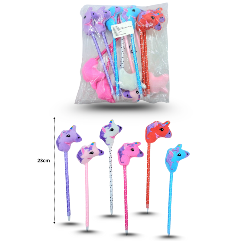 pluma unicornio multicolor C/12 24ZD-158