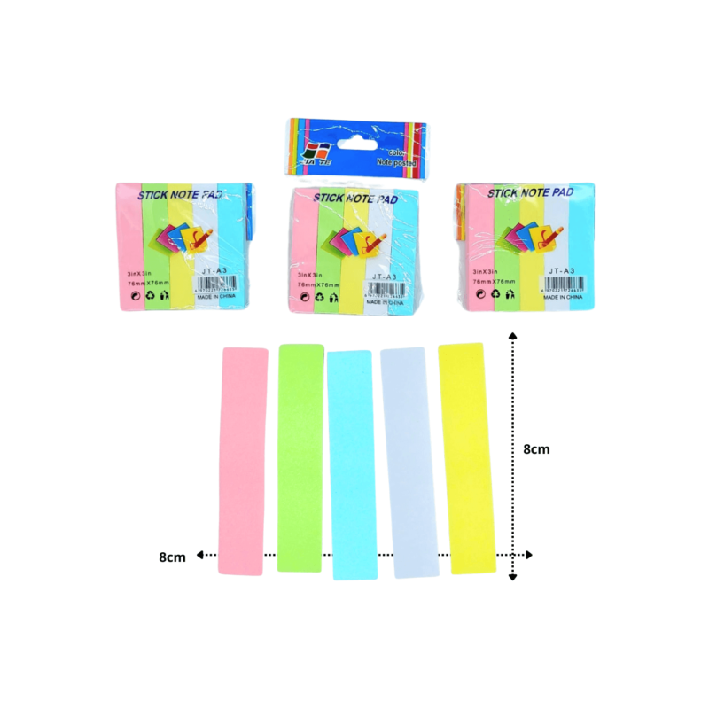 nota adhesiva marcadores de pagina 100 hojas C/12 B1124