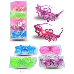 1 lentes luminosos empacados individual con pila incluida C/12 80117