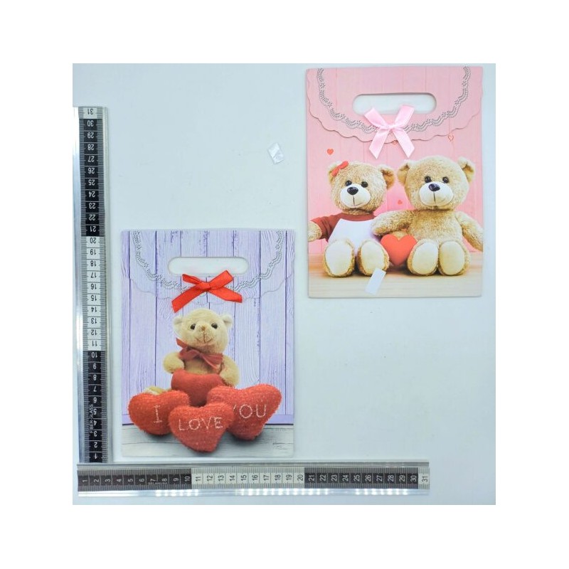 bolsa de regalo cartón grueso 15x20cm C/12 11F-2