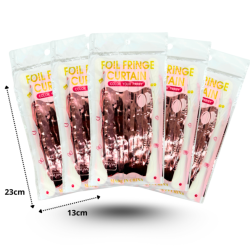 1 cortina lluvia cobre C/12 foil fringe XLE-82 o 83 o WD-2003E-3