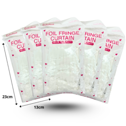 3 cortina lluvia blanca C/12 FOIL FRINGE XLE-82