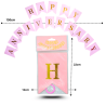 0 banderín rosa claro happy anniversary C/12 GPM-2174