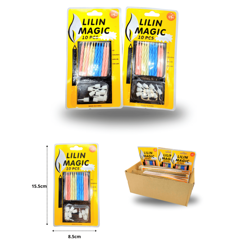 4 vela cumpleañera en caja C/24 ZFI-0001 o gmp-2180