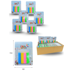 7 vela cumpleañera en caja C/60 ZFI-0106