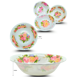 tazón melamina decorado 16cmx4.5cm C/10 RB-0010A