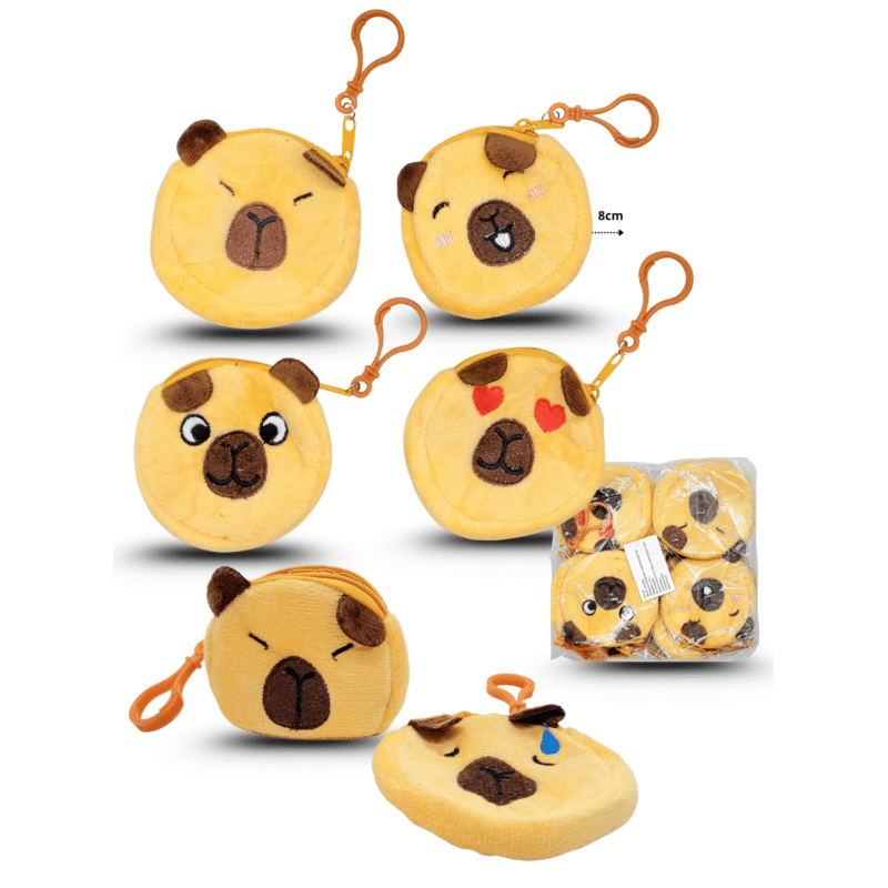 monedero peluche con arnés capy bara C/12 DG25-B42
