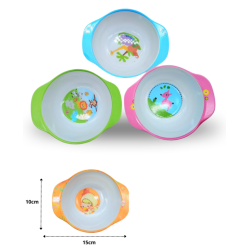 tazón infantil de melamina 14.5×4.5cm 50g C/10 A1272