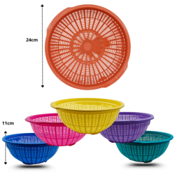 colador Ximena 22cm con orejas solido C/60 ALB MOR