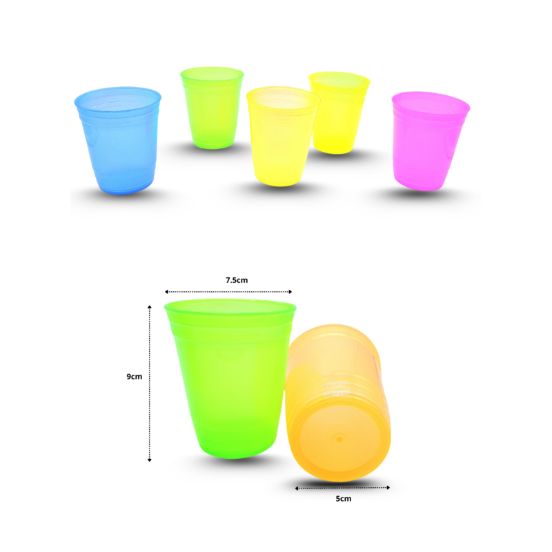 vaso líneas translúcido 250 ML diámetro 8 CM C/50 ALB MOR