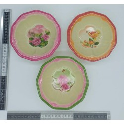 tazón de melamina decagonal 15×4.5 CM variedad de estampados y colores C/12 A1160