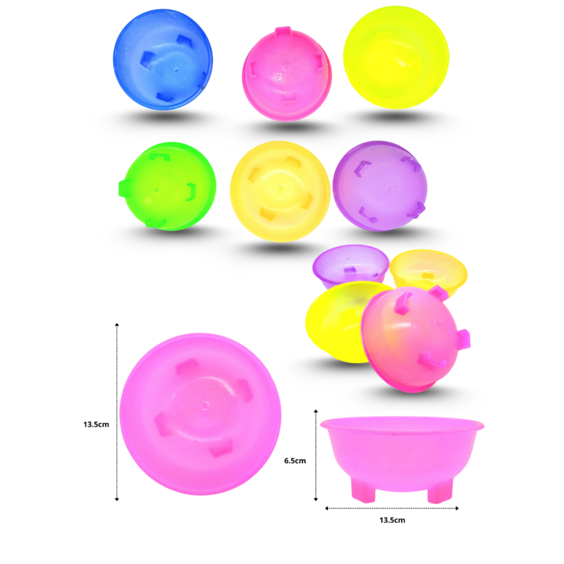 molcajete translúcido variedad de colores C/50 ALB MOR