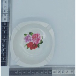 cenicero de melamina estampado floral 10 CM C/10 A1229