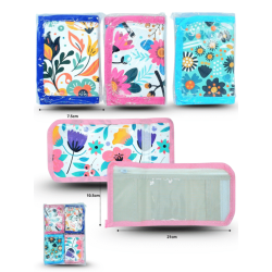 cartera diseño floral C/12 D4017