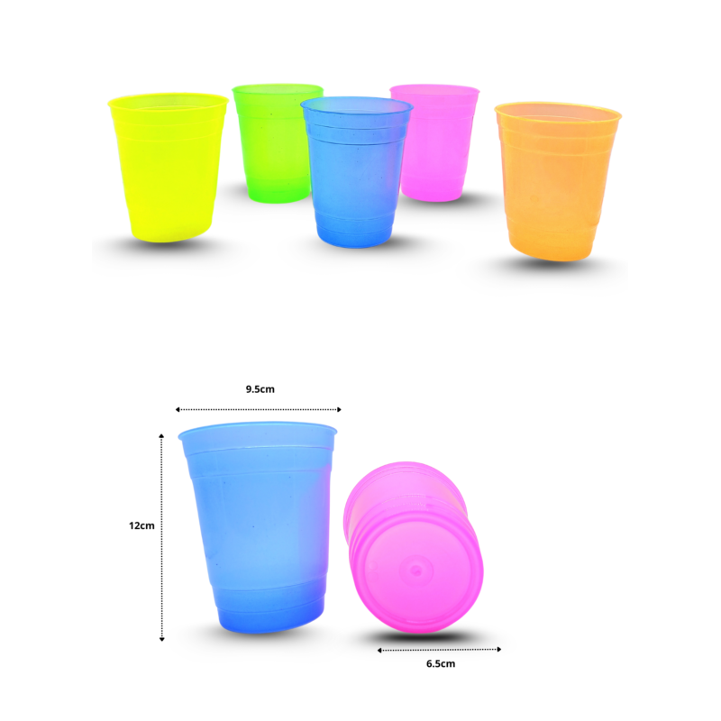 vaso líneas translúcido 500 ML diámetro 9.5 CM C/50 ALB MOR