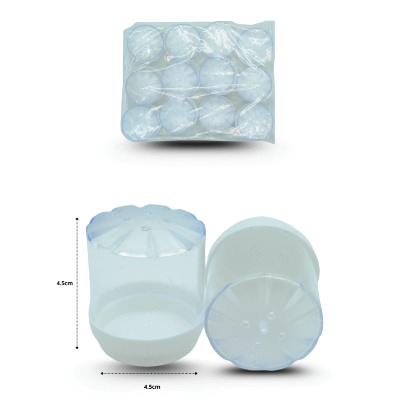 saleros transparentes C/12 VILLAGRAN