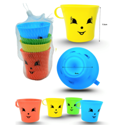 taza de plástico caritas cat multicolor en red C/4 E6260