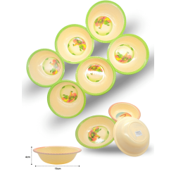 tazón de melamina 15x4cm C/12 A1163