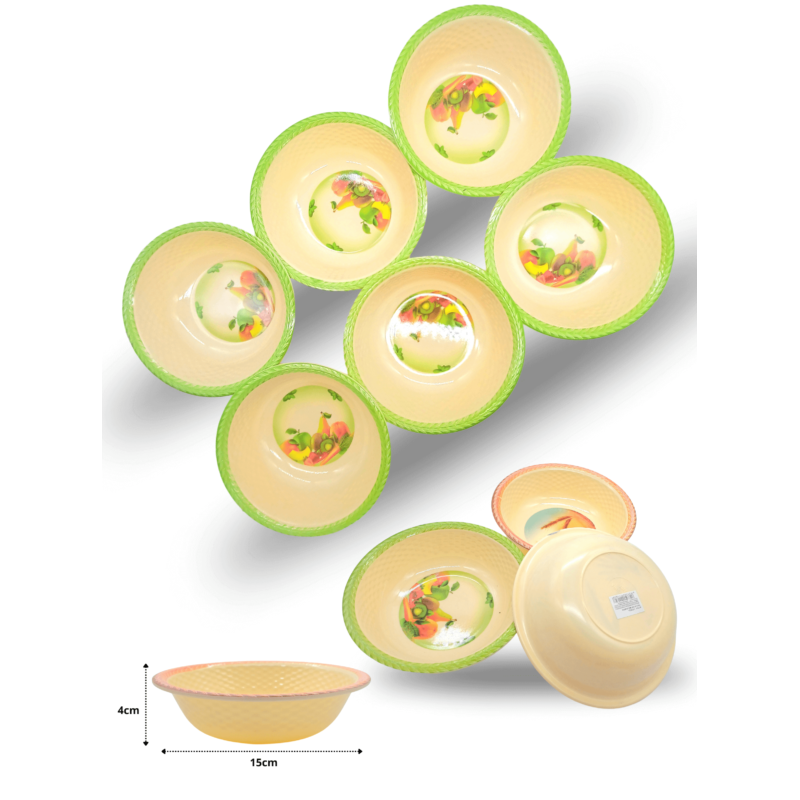 tazón de melamina 15x4cm C/12 A1163