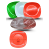 plato cuadrado extendido colores C/50 ALB MOR