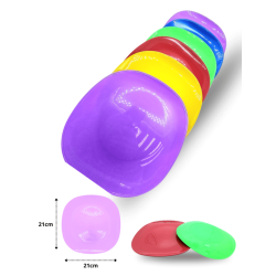 plato extendido cuadrado burbuja 21x21cm C/50 ROB GRC