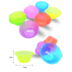 jícara mini translucida 11cm diámetro 5 cm de alto C/50 ROB GRC