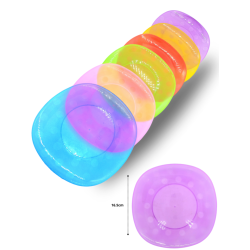 plato pastelero cuadrado burbuja 16.5cm C/60 ROB GRC