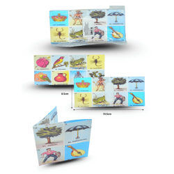 cartera estampada loteria C/12 BA1293