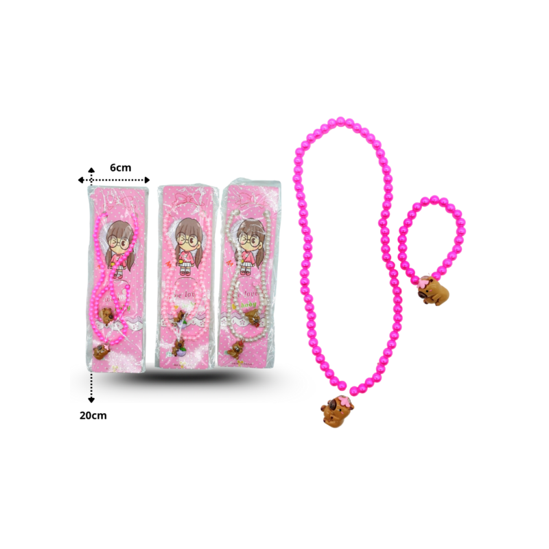 collar con pulsera decorada capy bara C/12 HLR-18