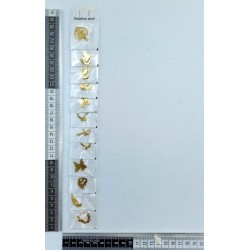 dije acero inoxidable figuras varias en tira C/12 BRAB-15 o 22T-8