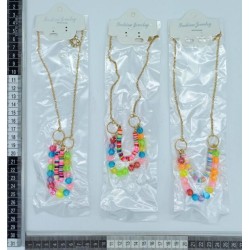 collar cuentas y rondanas claras C/12 23MP-18