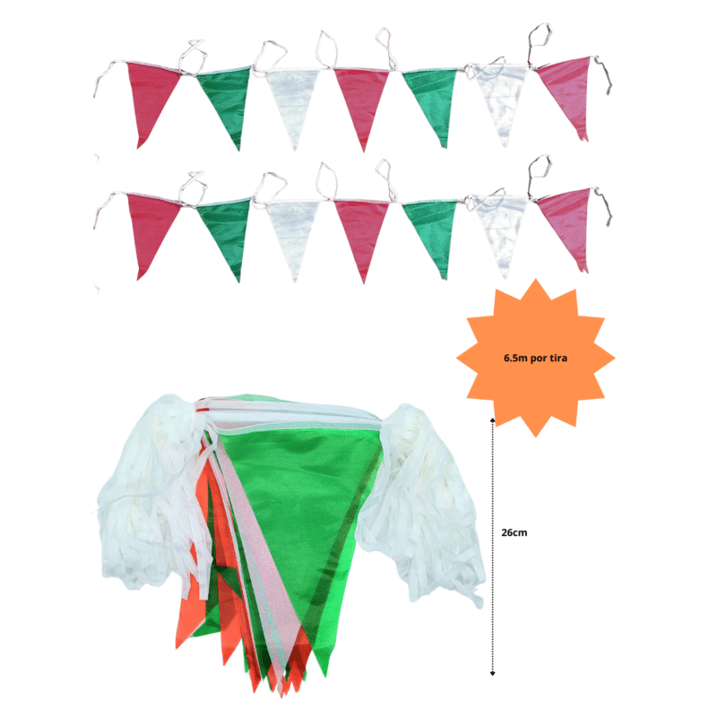 02 banderín tricolor 6.5m C/12 24L-3