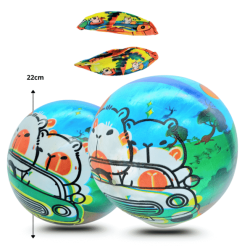 pelota de hule inflable capy bara 22cm C/12 R253K-54