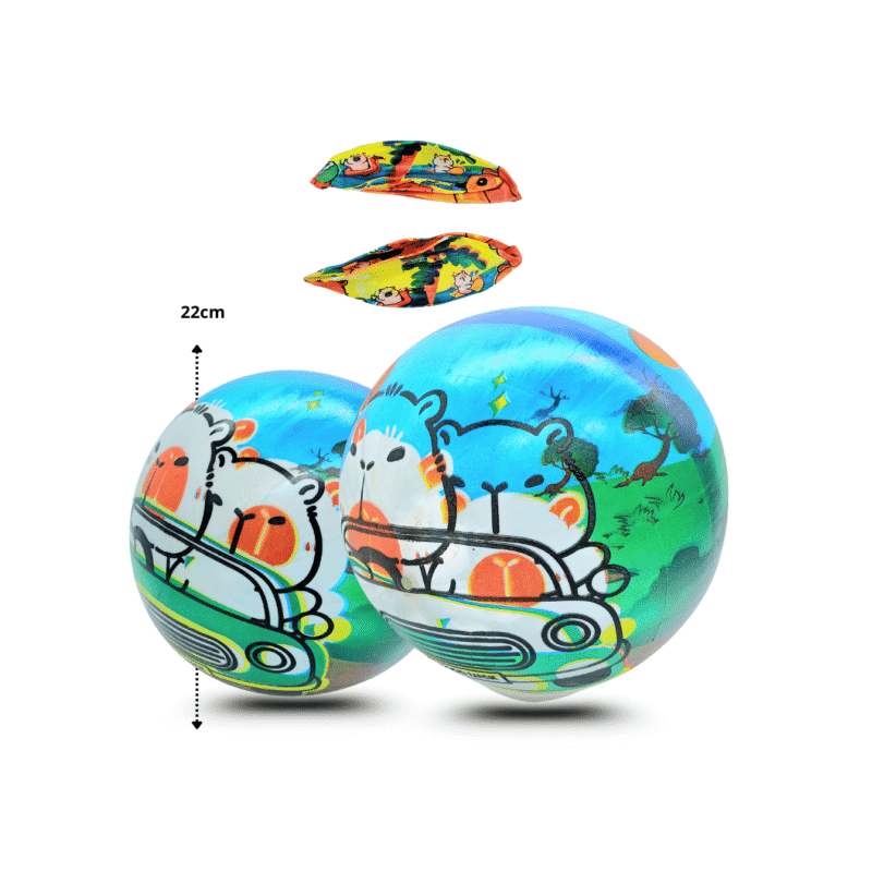 pelota de hule inflable capy bara 22cm C/12 R253K-54
