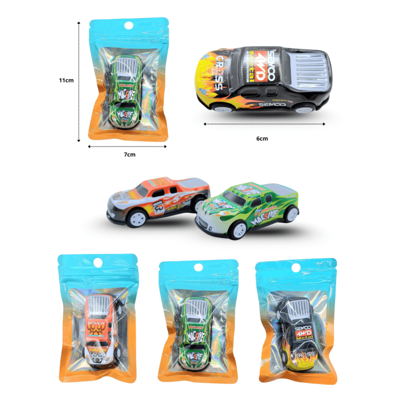 carro de carreras metálico en bolsita individual C/12 JB69880