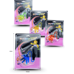 manita pegajosa con mango en blister variedad de colores C/12 C1446